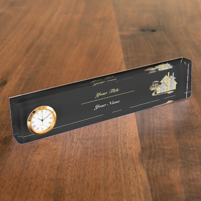 Real Anwesen Namensplakette (Seite)