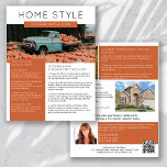 Real Anwesen Oktober Newsletter Werbeaktion Flyer<br><div class="desc">Dieser ZUHAUSE STYLE real Anwesen Marketing Newsletter wird Ihr Markenbewusstsein steigern und neue Leads generieren. Das moderne Design wird Ihre potenziellen Kunden erfassen und ihnen gelassen,  dass Sie der freundliche,  sachkundige echte Anwesen Agent sind.</div>