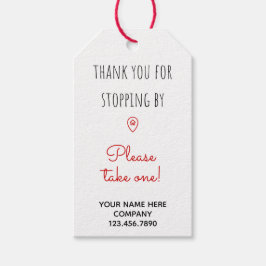 Real Anwesen Open House Bitte nehmen Sie ein Geschenkanhänger