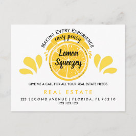 Real Anwesen Open House Lemon Pop per Postkarte