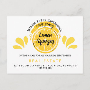 Real Anwesen Open House Lemon Pop per Postkarte