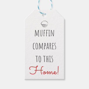 Real Anwesen Open House Muffin vergleicht Geschenkanhänger