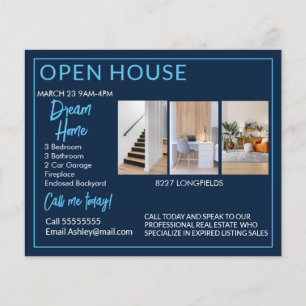 Real Anwesen Open House Postkarten Flyer