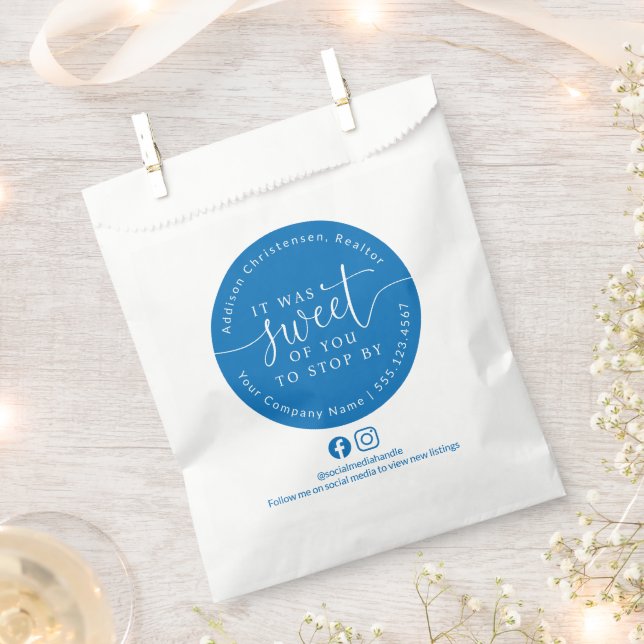 Real Anwesen Open House Sweet You Bevorzugen Tasch Geschenktütchen (Ausgeschnitten)