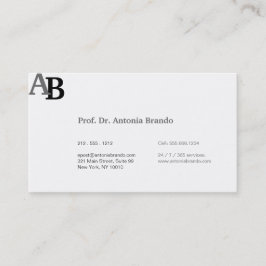 Real Anwesen pur Visitenkarte