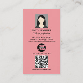 Real Anwesen QR Code berufliches Foto elegant  Visitenkarte