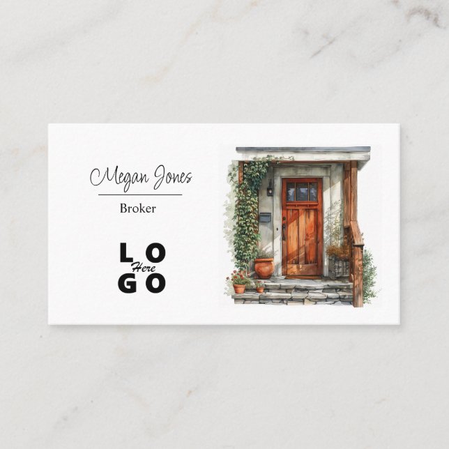 Real Anwesen, Realtor, Broker Business Card Visitenkarte (Vorderseite)