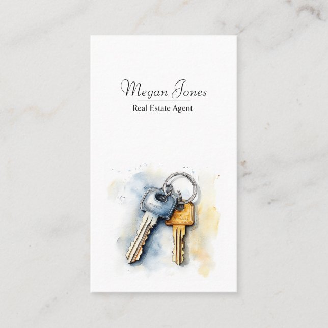 Real Anwesen, Realtor, Broker Business Card Visitenkarte (Vorderseite)