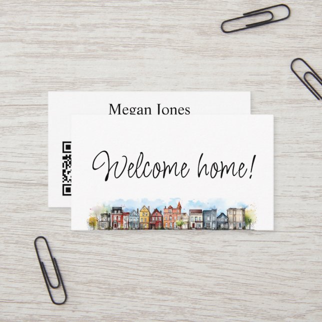 Real Anwesen, Realtor, Broker Visitenkarte (Vorderseite/Rückseite Beispiel)