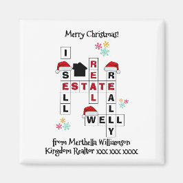 Real Anwesen Realtor Geschenk CHRISTMAS Magnet