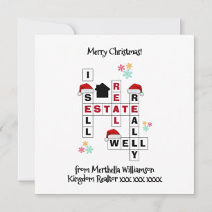 Real Anwesen Realtor Gift CHRISTMAS Card