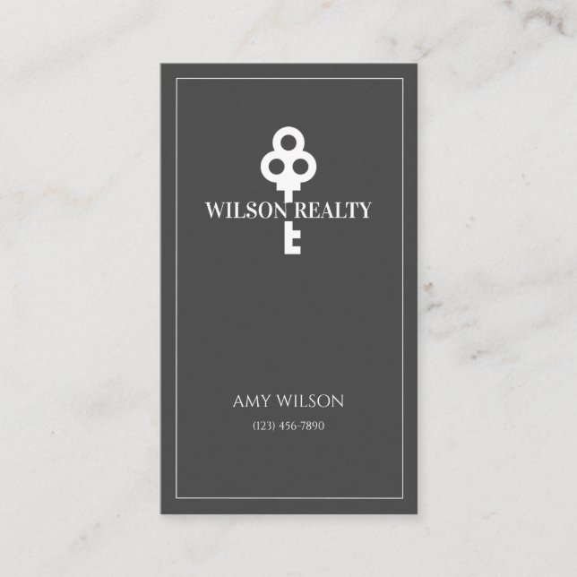 Real Anwesen Realty Visitenkarte (Vorderseite)