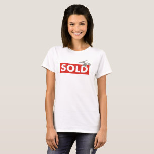 Real Anwesen Red Sold Sign Keys auf Zuhause T - Sh T-Shirt
