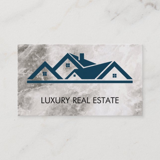 Real Anwesen Roof Top Marble Visitenkarte (Vorderseite)