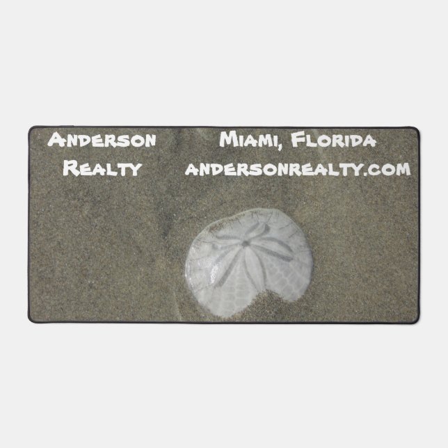 Real Anwesen Sand Dollar Coastal Zuhause Sales Rea Schreibtischunterlage (Vorderseite)