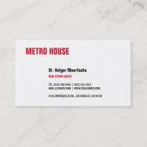 Real Anwesen schwarz und rot