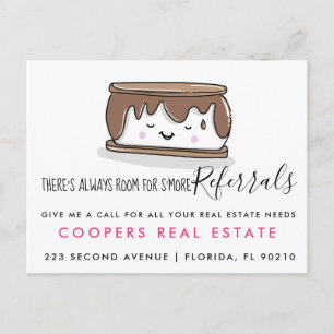 Real Anwesen SMORE Ankündigung Postkarte