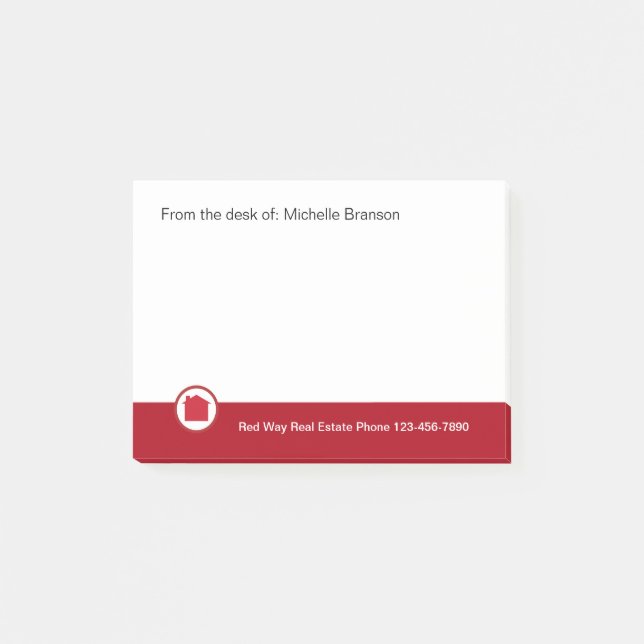 Real-Anwesen-Thema Post-it Klebezettel (Vorderseite)