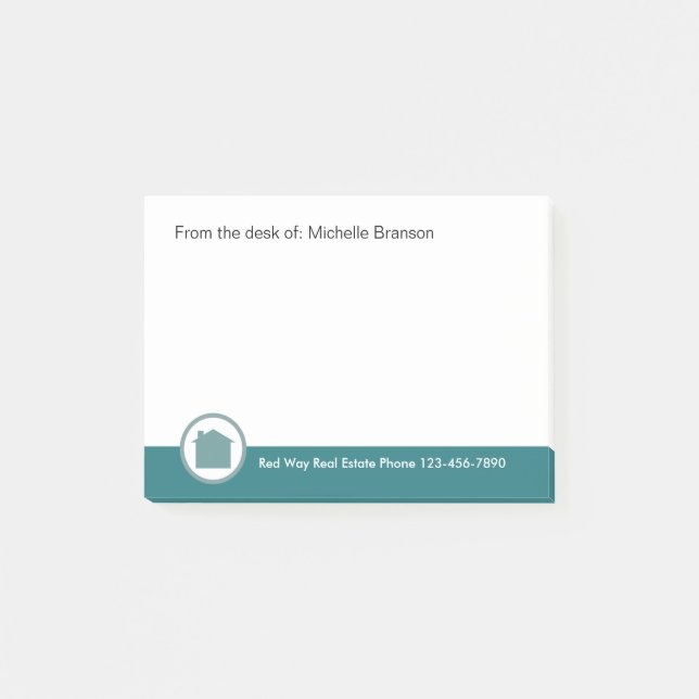 Real-Anwesen-Thema Post-it Klebezettel (Vorderseite)