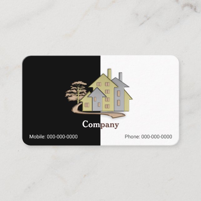 Real Anwesen Visitenkarte (Vorderseite)