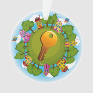 Real Anwesen "Welcome Zuhause" New Zuhause Ornamen Ornament