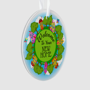 Real Anwesen "Welcome Zuhause" New Zuhause Ornamen Ornament