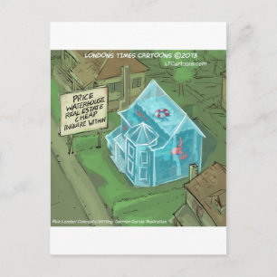 Real Anwesen Zuhause Sales Nightmare Funny Postkarte