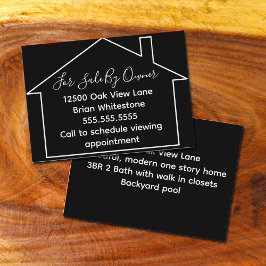 Real Anwesen zum Verkauf durch den Eigentümer Blac Visitenkarte