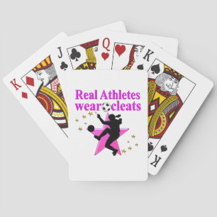 REAL ATHLETES SPIELEN SOCCER-DESIGN SPIELKARTEN