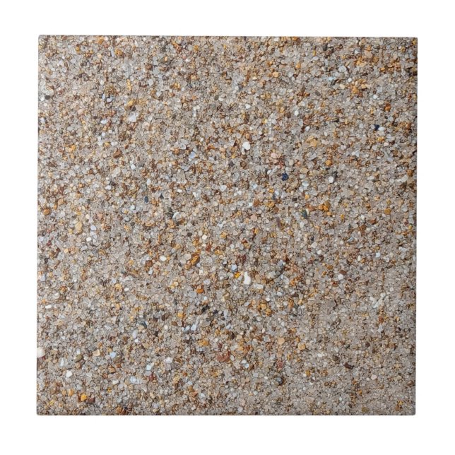 Real Beach Sand Gran Muster Keramik Tile Fliese (Vorderseite)