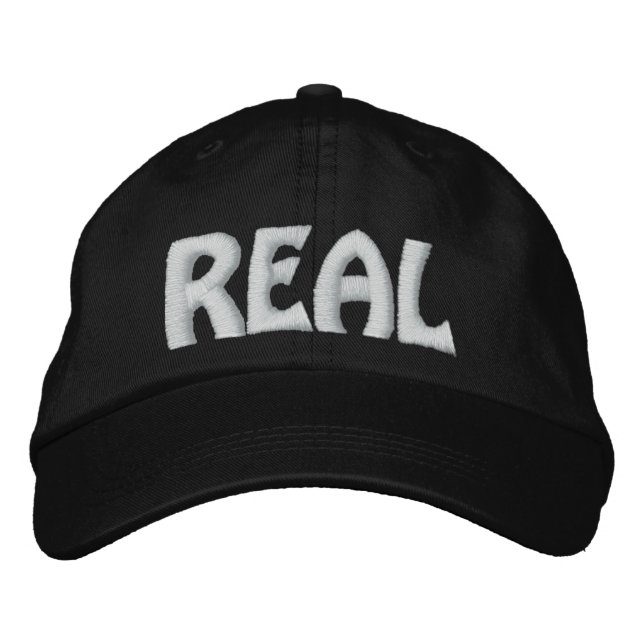 REAL BESTICKTE BASEBALLKAPPE (Vorderseite)