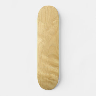 Real Birds Eye Maple Veneer Woodgrain Skateboard