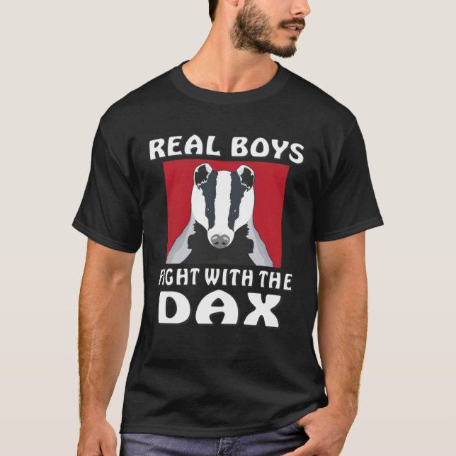 Real Boys Fight With The Dax Purse Stock Trader Tr T-Shirt (Vorderseite)