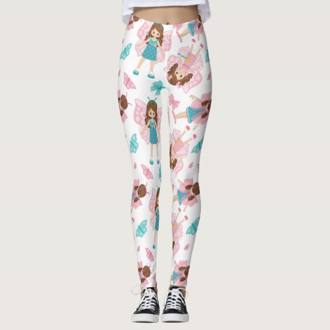 Real Butterfly Art Leggings (Vorderseite)