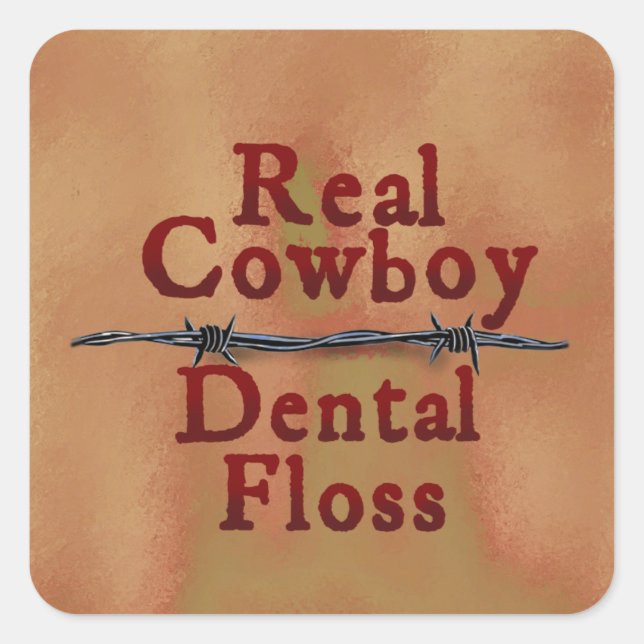 Real Cowboy Sticker (Vorderseite)