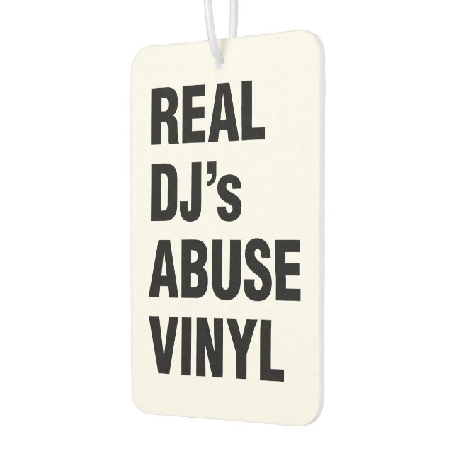 REAL DJ's MISSBRAUCH VINYL Autolufterfrischer (Links)