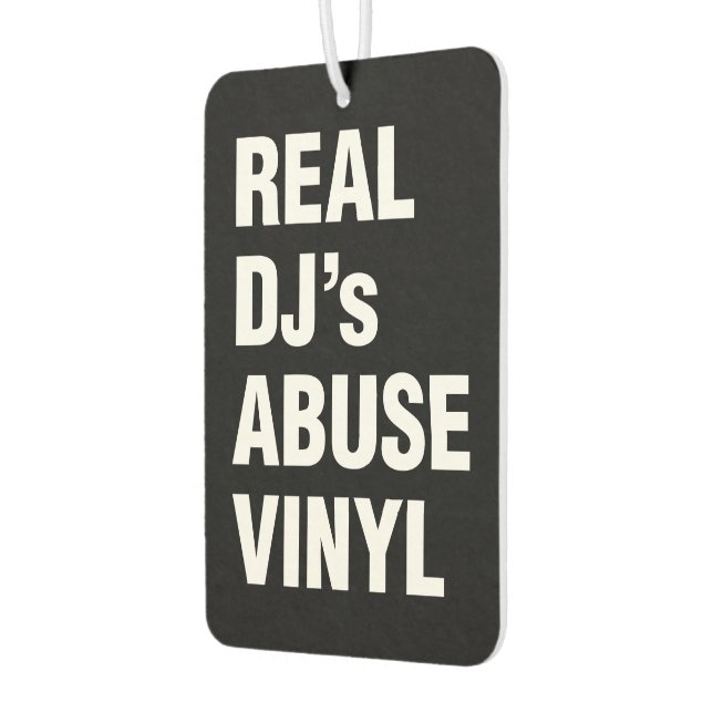 REAL DJ's MISSBRAUCH VINYL Autolufterfrischer (Links)