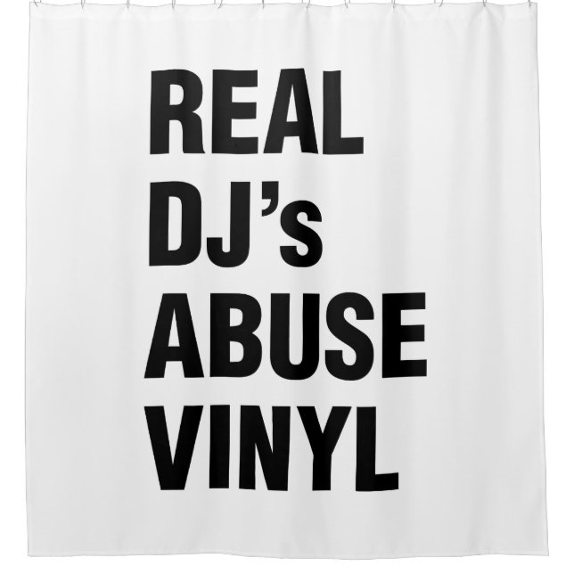 REAL DJ's MISSBRAUCH VINYL Duschvorhang (Vorderseite)