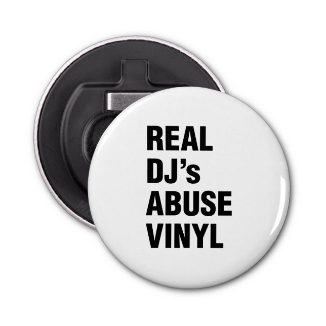 REAL DJ's MISSBRAUCH VINYL Flaschenöffner (Vorderseite)