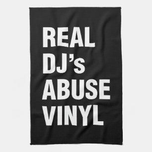 REAL DJ's MISSBRAUCH VINYL Geschirrtuch