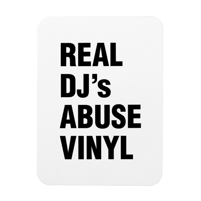 REAL DJ's MISSBRAUCH VINYL Magnet (Vertikal)