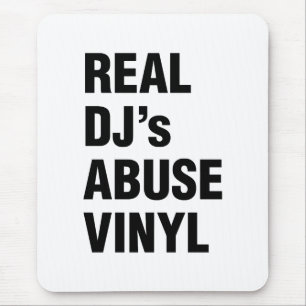 REAL DJ's MISSBRAUCH VINYL Mousepad