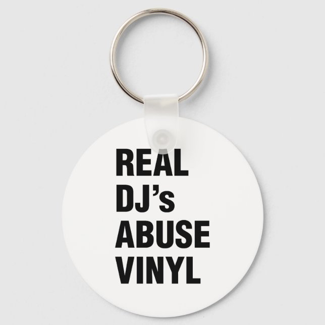 REAL DJ's MISSBRAUCH VINYL Schlüsselanhänger (Vorderseite)