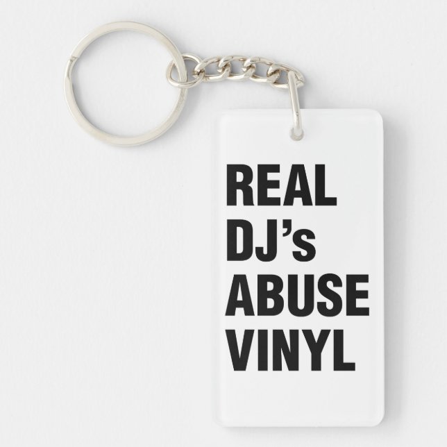 REAL DJ's MISSBRAUCH VINYL Schlüsselanhänger (Vorderseite)