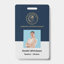 Real Estate Agent | Custom Logo Property Branding Ausweis