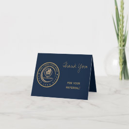 Real Estate Agent | Custom Logo Property Branding Dankeskarte