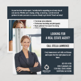 Real Estate Agent Marketing PROMOTION LOGO PHOTO Postkarte