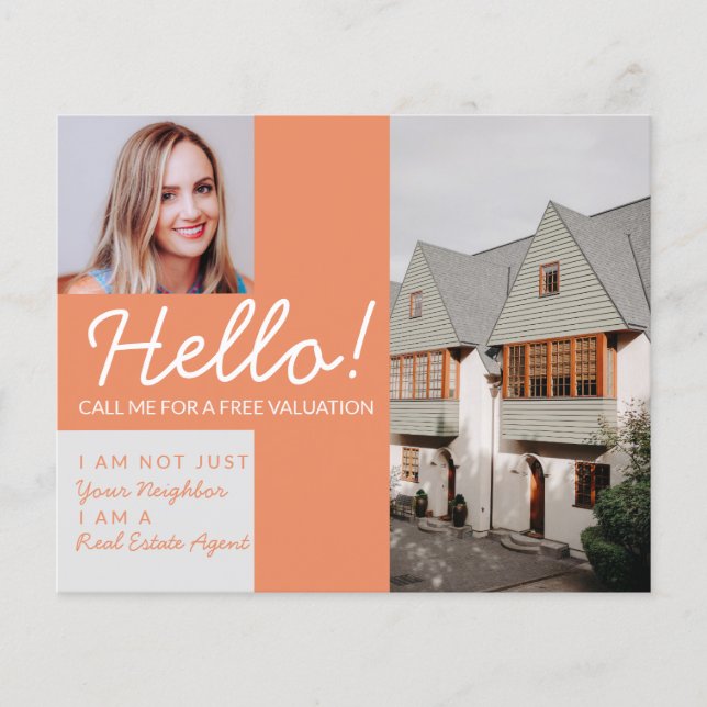 Real Estate Agent neighbor HELLO autumn fall Flyer (Vorne)