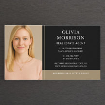 Real Estate Agent Photo Black Gold