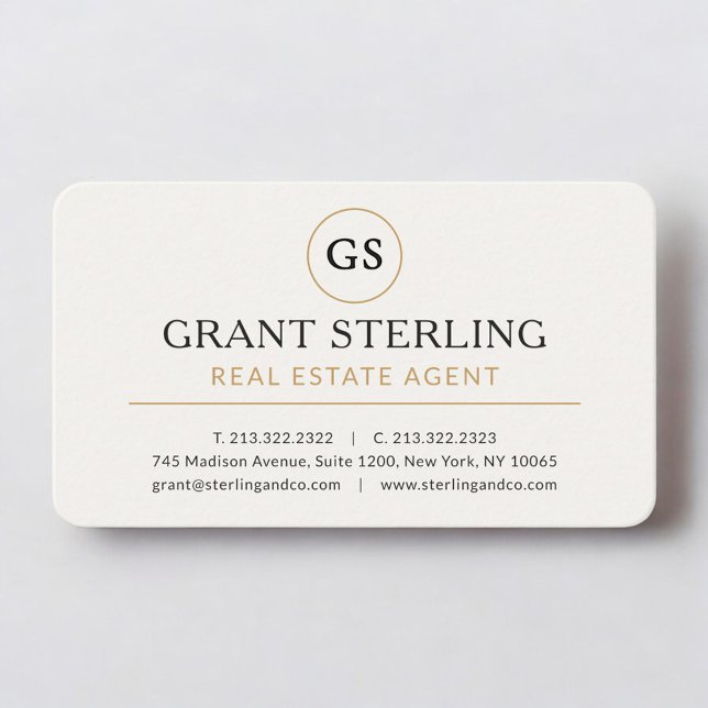 Real Estate Agent Professional Visitenkarte (Von Creator hochgeladen)
